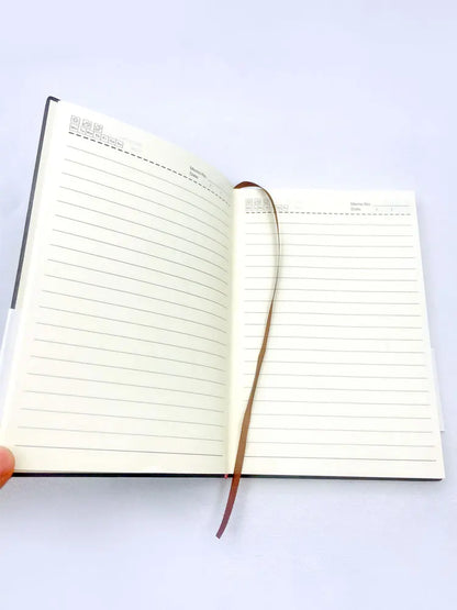 A5 A6 Sheepin Leather Notebook – Office Journal, Diary, Notepad with 160/240 Pages, Lined Stationery for Students