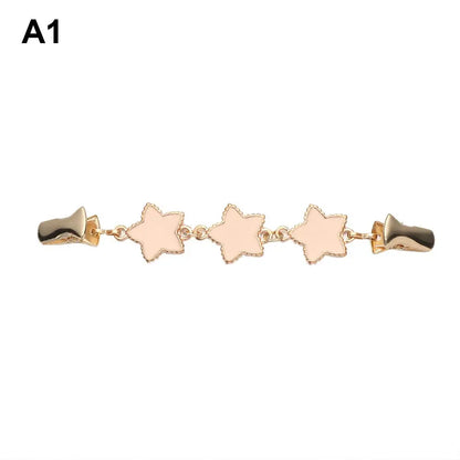 Retro Rhinestone Sweater Shawl Clasp - Antique Flower Duck Mouth Clothing Pin For Cardigans And Shirts
