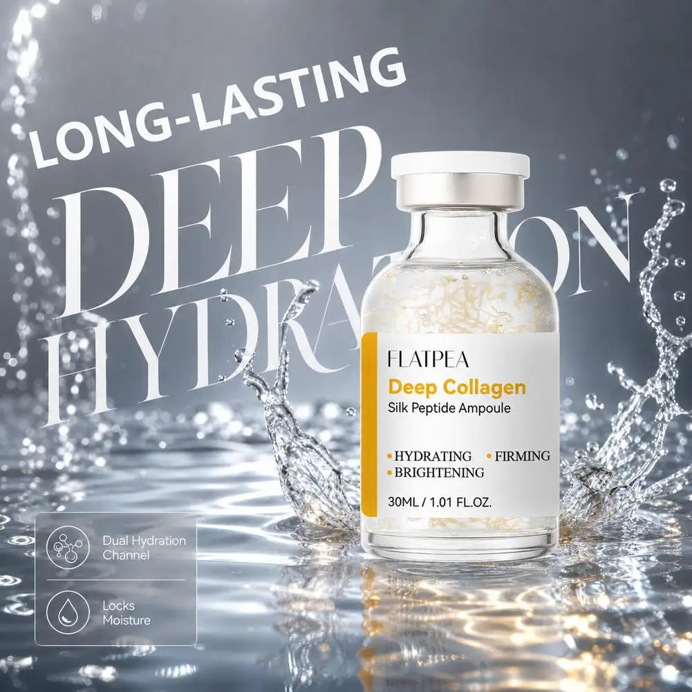 PDRN Vitamin Silk Peptide Ampoule Serum - 30ml Brightening, Hydrating & Firming Facial Serum with Salmon DNA