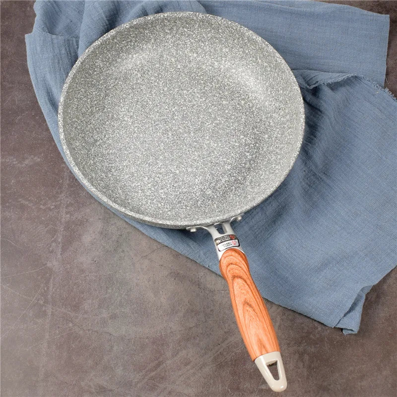 Durable Non-Stick Stone Frying Wok – Ceramic Skillet Pan for Induction, Gas Stove & Kitchen Cooking Set
