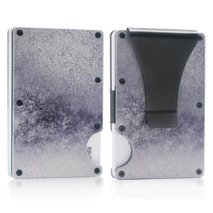 RFID Blocking Metal Wallet – Slim Aluminum Credit Card Holder & Money Clip for Business and ID, 2024 All Colors