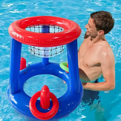 Inflatable Water Basketball Hoop – Interactive Cross-Border Pool Toy for Outdoor Fun