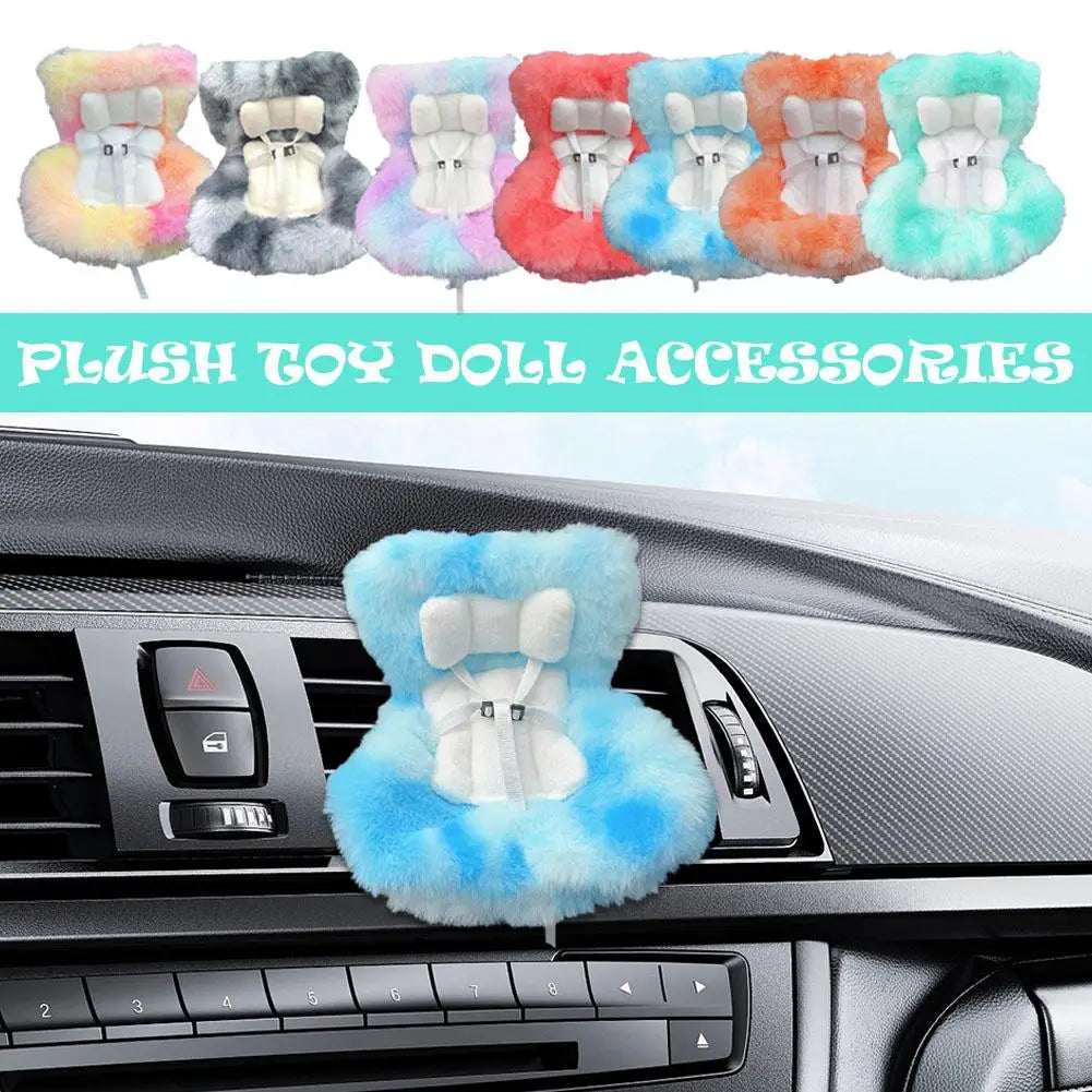 17cm Doll Seat Mini Sofa – Labubu Car Air Outlet Decoration & Doll Accessory Gift