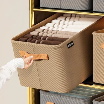 Thick Clothes Organizer Storage Box — Drawer Cabinet for Pants, Sweaters, Jeans, and Wardrobe Clothes