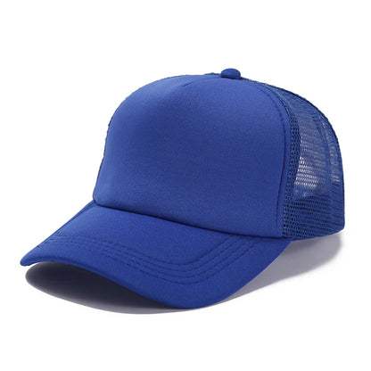 Custom Logo Mesh Trucker Cap - 5 Panel Snapback Baseball Hat for Men & Women Summer Sports Sun Hat