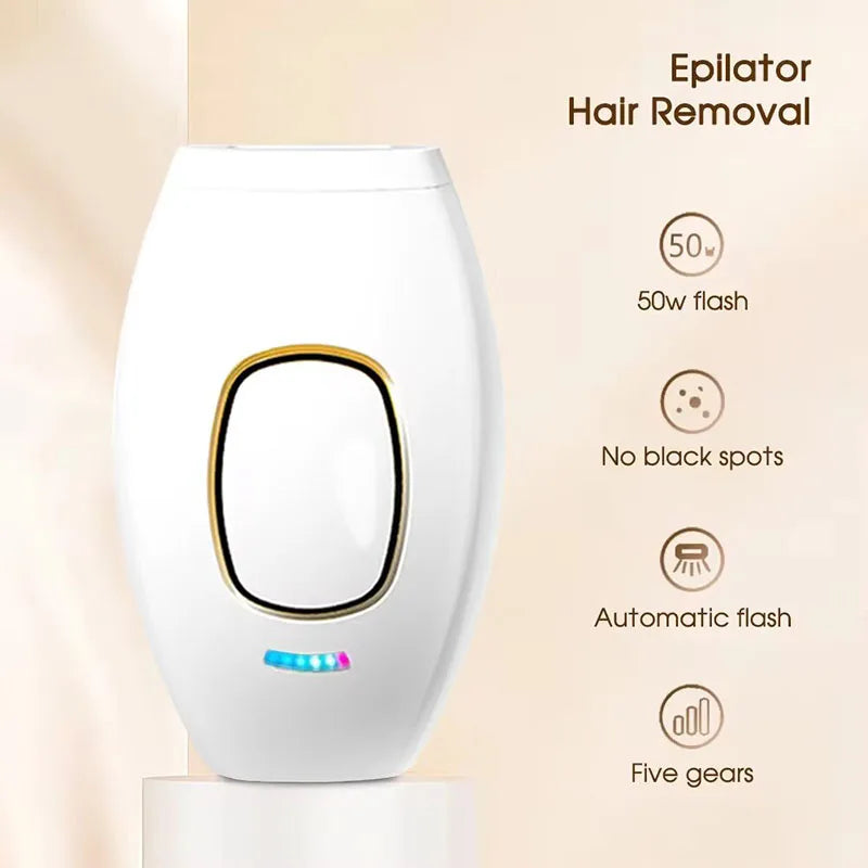 Body Bikini IPL Hair Removal Device — 500,000 Flash Permanent Painless Laser Epilator for Women, Home Use