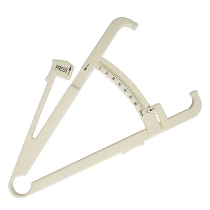 Crossfit Body Fat Loss Tester Calculator - Fitness Caliper Clip Measurement Tool - Slim Skin Fold Chart for Gym Workouts