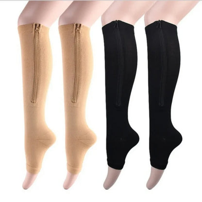 Medical Compression Socks - High Elasticity Closed Toe Stockings for Men and Women