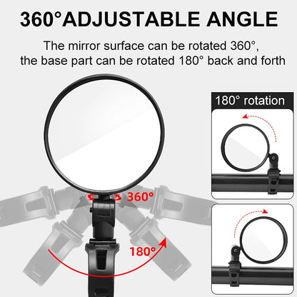 Bicycle & Electric Scooter Rearview Mirror | Rear Mirror for Xiaomi Scooter & Ninebot Bike Accessory