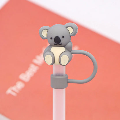 10mm Silicone Straw Covers – Animal Toppers & Spill Stoppers for Stanley 30/40oz Tumbler Accessory