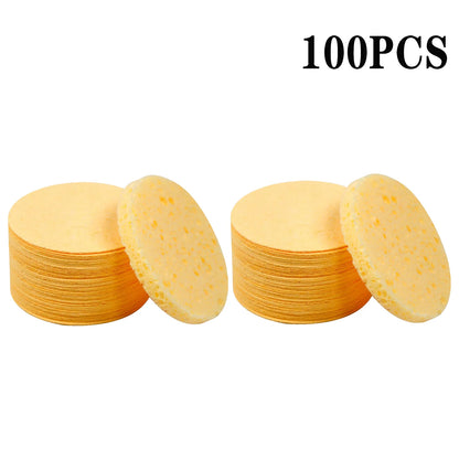 50-1000PCS Compressed Facial Cleansing Sponges – Absorbent, Latex-Free Exfoliating Makeup Pads