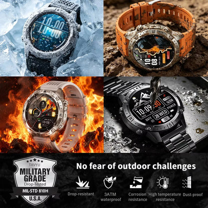 All-Terrain GPS Sports Smartwatch - Offline Maps, Altimeter, Barometer, Compass, 3ATM Waterproof & 730mAh Battery