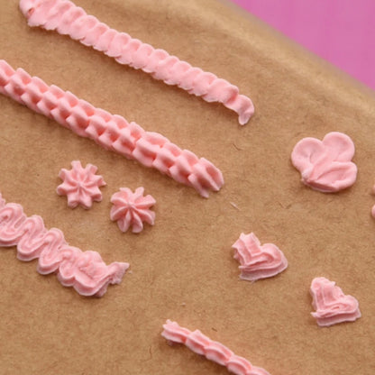 19pcs Mini Nozzle Set - Pottery Clay & Dessert Food Toy Piping Tips, Milk Cream & DIY Miniature Cake Tools