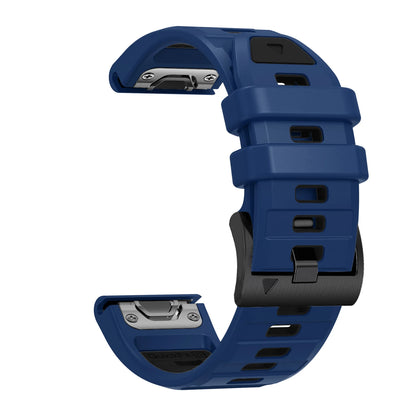 Fenix7 QuickFit Silicone Watch Strap 22mm–26mm – Replacement Band for Garmin Fenix 5/5X/6/6X/7/7X/8, Epix Pro, Enduro 2/3