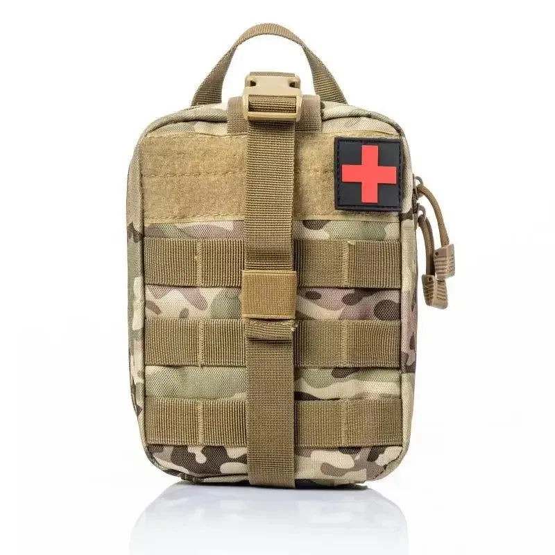 Outdoor First Aid Kit - EDC MOLLE Medical Survival Emergency Pack for Camping Hiking Fishing & Travel