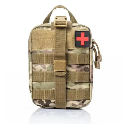 Outdoor First Aid Kit - EDC MOLLE Medical Survival Emergency Pack for Camping Hiking Fishing & Travel