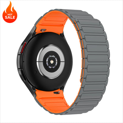 Samsung Galaxy Watch Magnetic Silicone Strap - No-Gap Sport Replacement Band for Watch 7/FE/6 Classic/6/5 Pro/5/4 40mm–47mm