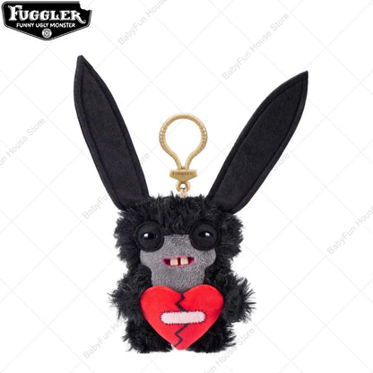 Original Fuggler Ugly Teeth Plush Keychain – Wide-Eyed Monster, Alien & Rabbit Peluche Pendant Toy