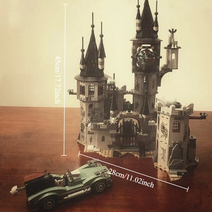 MINISO 940pcs Vampire Castle Building Blocks – DIY Monster Cart Toy for Boys Halloween Gift