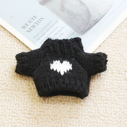 Labubu Striped Sweater Outfit - Matching Hat Pendant, Customizable Doll Accessories