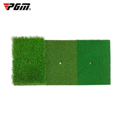 PGM Golf Hitting Mat - Indoor/Outdoor Mini Practice Pad with TEE - Durable PP Grass for Backyard Exercise and Golf Training Aids DJD003