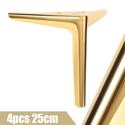 4Pcs Metal Furniture Legs – Heavy-Duty Feet for TV Stand, Sofa, Cabinet & Table, 800KG Load Capacity