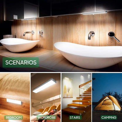 USB Rechargeable Motion Sensor Light: Versatile Night Light for Cabinets, Bedrooms, and Staircases - Ideal Wall or Wardrobe Lamp