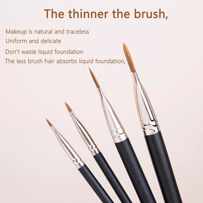 Ultra Thin Foundation Brush – Lightweight Flat Contour Brush for Blending Foundation, Cream, and Makeup