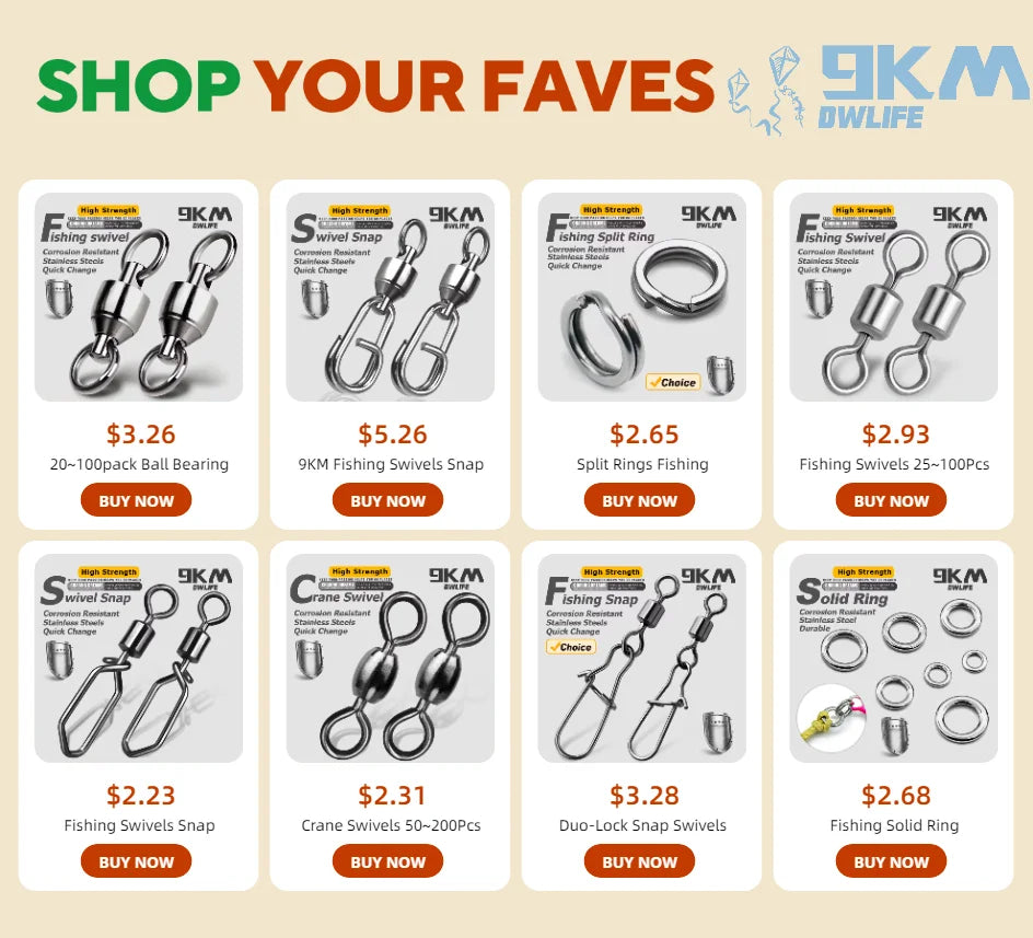 3-Roller Fishing Swivels — High-Speed Triple Bearing Stainless Steel Barrel, 15–60pcs Fishing Accessories