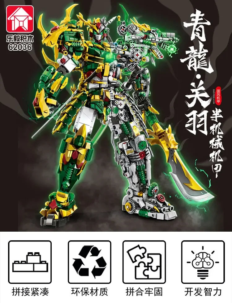 Mech WUKONG Monkey King Building Block Toy Set – ZHAOYUN Robot Hero DIY Bricks for Kids & Boys Gifts