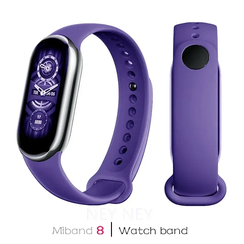 Sport Silicone Strap for Xiaomi Mi Band 9/8 NFC – Replacement Smartwatch Wristband Bracelet