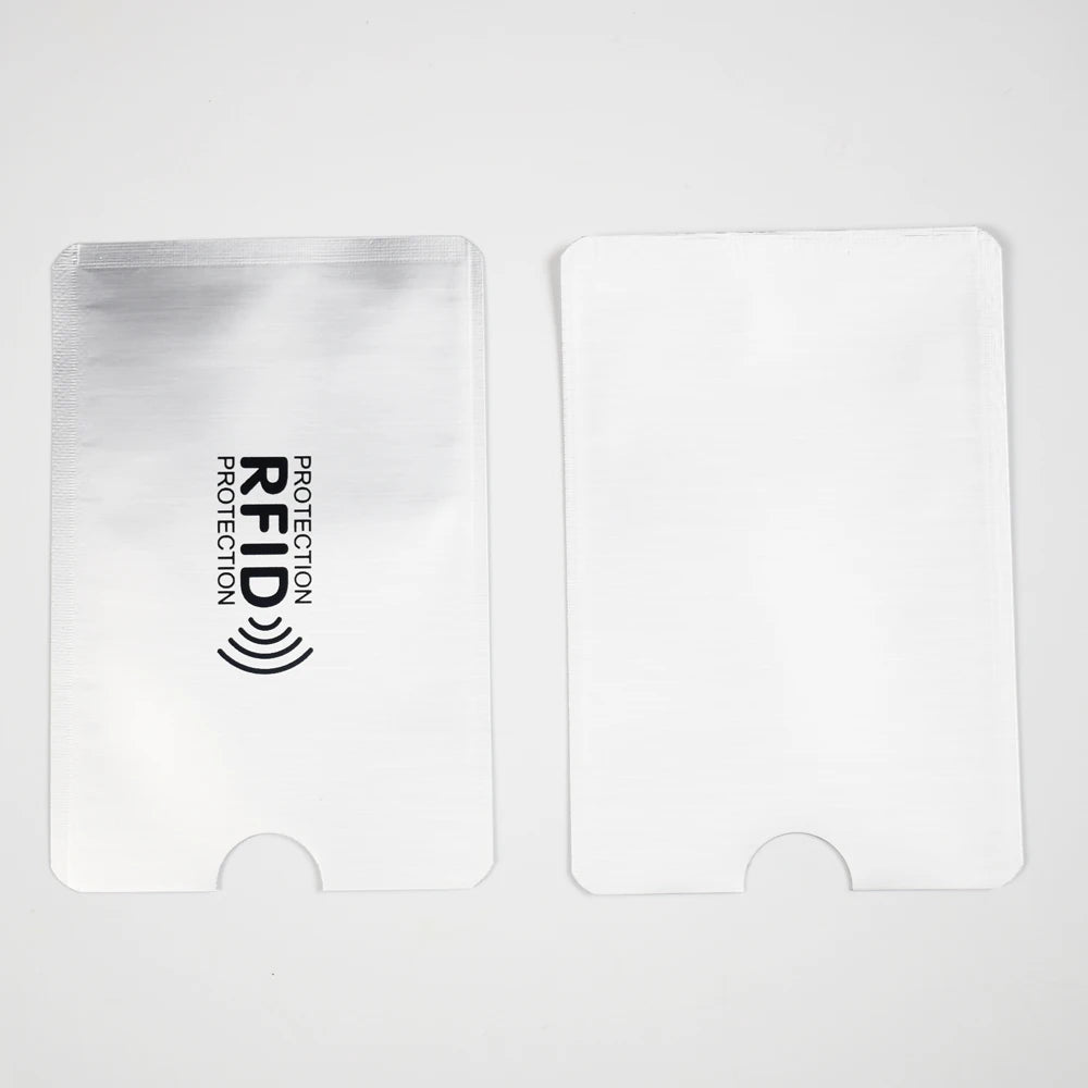 10PCS RFID Blocking Card Holder - NFC Anti Scan Aluminum Protector Case for ID & Bank Cards
