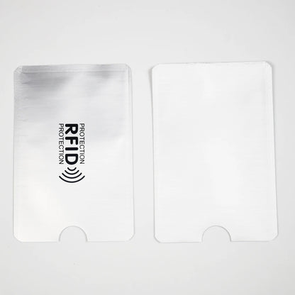 10PCS RFID Blocking Card Holder - NFC Anti Scan Aluminum Protector Case for ID & Bank Cards