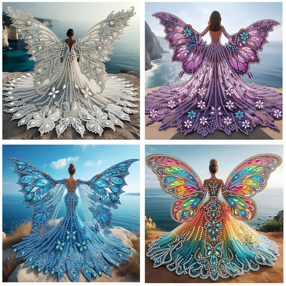 5D DIY Partial Drill Diamond Painting Kit – Girl Design Home Decor 30x30cm