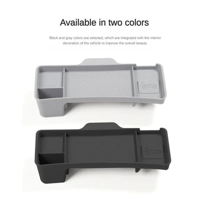 Tesla Model 3 & Highland 2024–2025 Dashboard Storage Tray – Silicone Organizer for Tissue, Glasses & Accessories