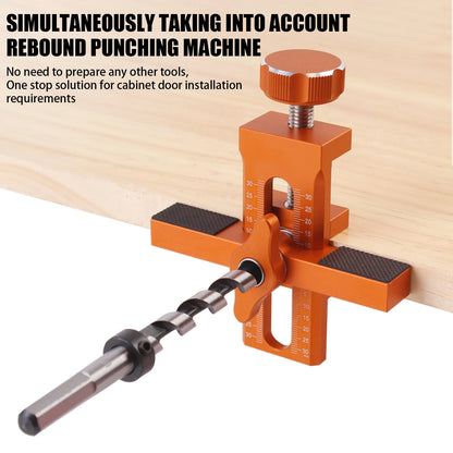 10mm Rebounder Mounting Jig – 2-in-1 Wardrobe & Cabinet Door Installation Template Tool for Quick Closet Door Mounting
