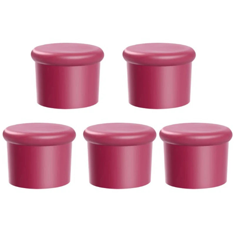 1/5pcs Reusable Silicone Wine Stoppers - Durable Corks for Wine, Beer, Champagne, and Beverage Bottles - Bar Accessories