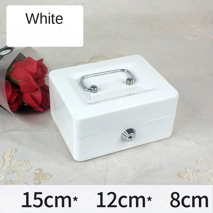 Security Cash & Key Safe Box — Steel Lockable Money, Coin, and Jewelry Storage for Home and Shop