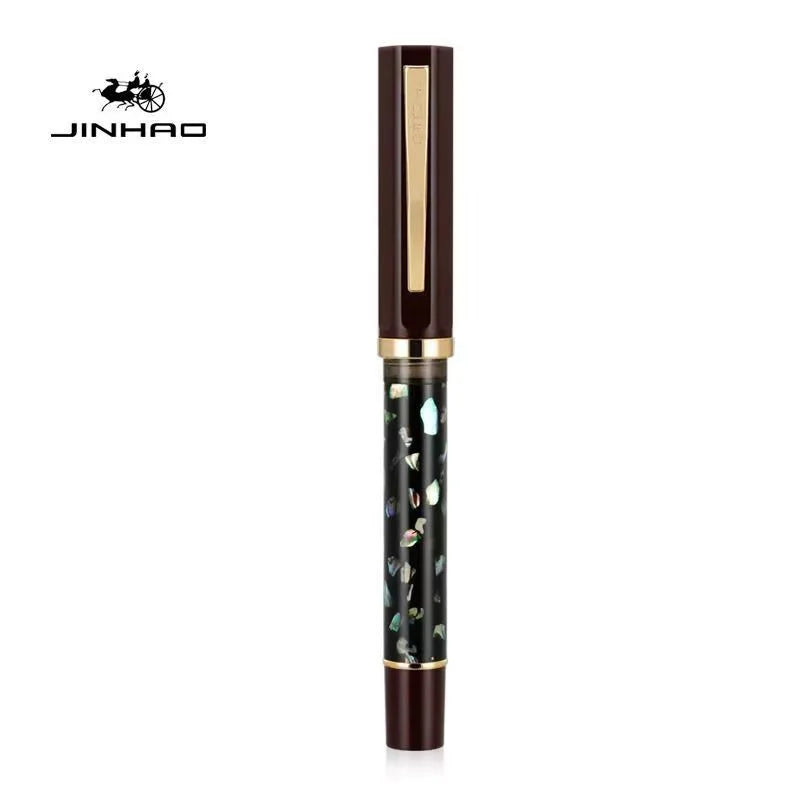 JINHAO 58 Wood Scrimshaw Fountain Pen - Fine & Extra Fine Nib Calligraphy Pen for School, Office & Writing Supplies