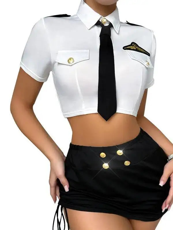 Women's Slim Fit Shorts Set - Elegant Bodycon Short-Sleeve Top & Shorts Nightclub Outfit