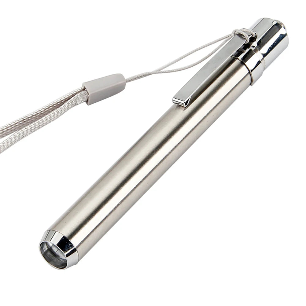 Portable LED Stainless Steel UV Flashlight: 395/365nm Ultra Violet Mini Light - AAA Battery Powered for Marker Checker Detection