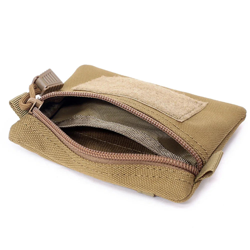 Outdoor Waterproof EDC Molle Wallet — Portable Travel Zipper Waist Pouch for Camping, Hiking & Hunting