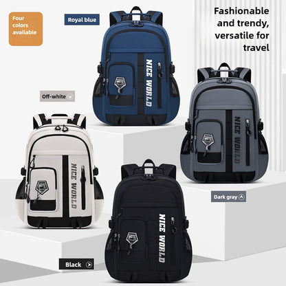 Cool Large Teenage School Backpack for Boys & Girls, Multi-Pocket Student Bookbag for Middle, High School & College