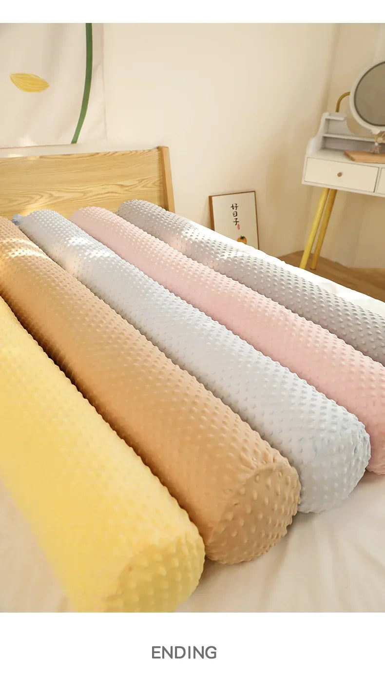 Cylindrical Throw Pillow – Soft Body Pillow for Side Sleeping & Pregnancy, Detachable & Washable Leg Gripper Pillow
