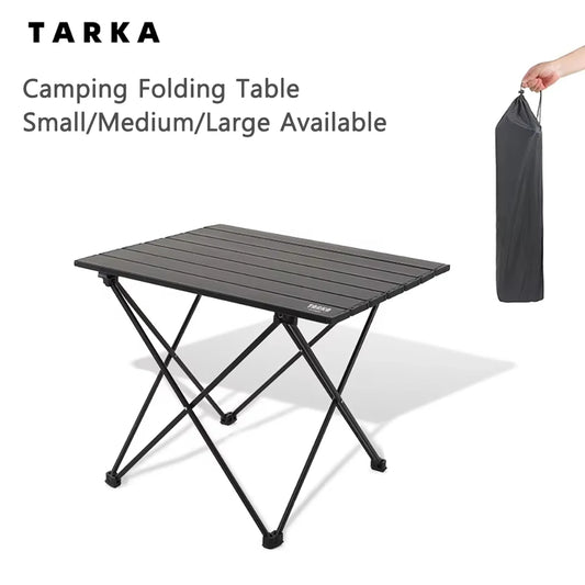 TARKA Foldable Camping Table – Portable Aluminum Alloy BBQ & Picnic Table for Yard, Balcony & Garden Use