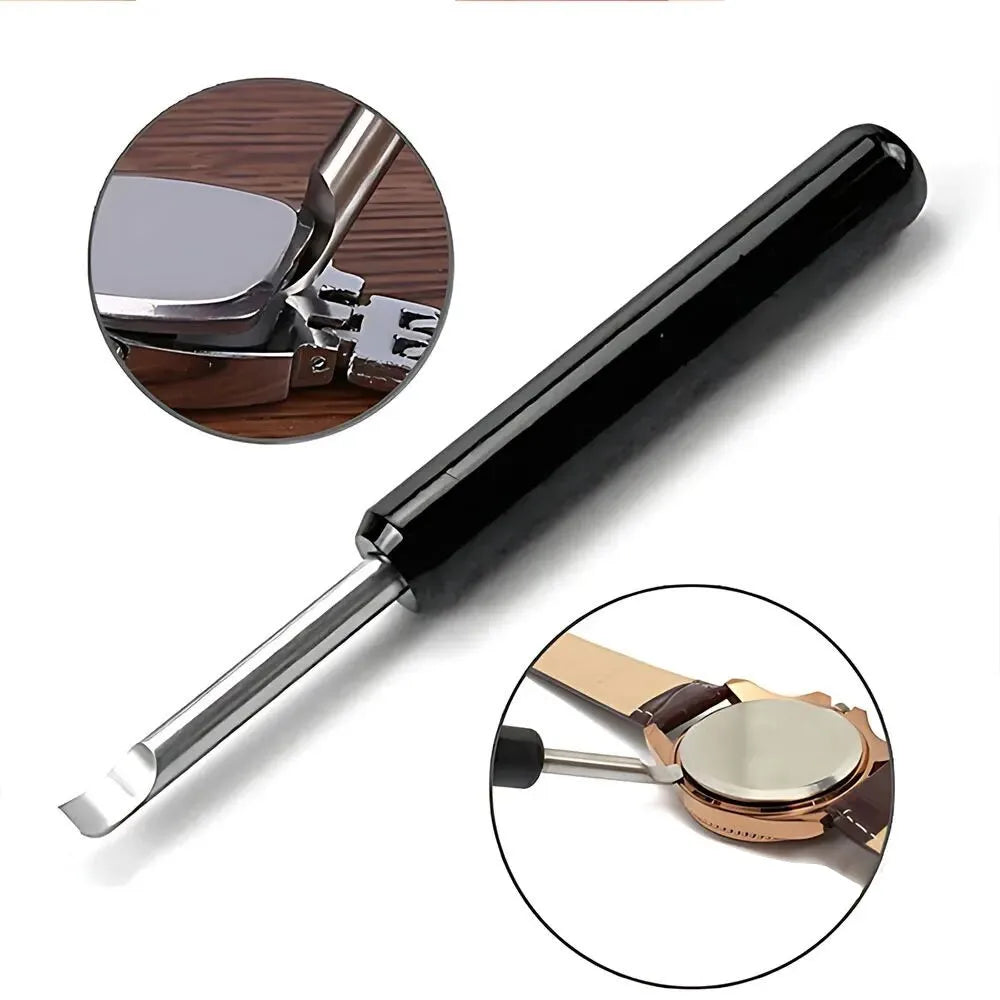 Metal Watch Opener Pry Knife — Adjustable Back Case Cover Remover and Screw Tool for Watchmaker Battery Change and Repair