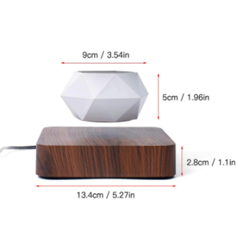 Levitating Air Bonsai Pot – Magnetic Floating Rotating Planter for Home Décor (Without Plants)