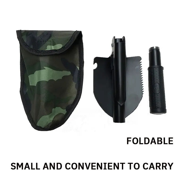 Outdoor Multifunctional Engineer Shovel: Military-Grade Folding Shovel for Camping, Fishing and Vehicle Use