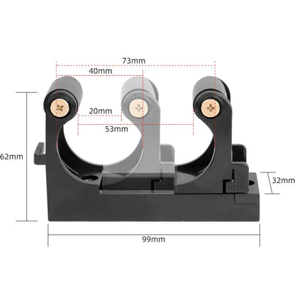 Deemount Adjustable Bike Hooks – Wall Mount Bicycle Hanger Rack for 1.0-2.8 inch Tubes, Horizontal & Vertical Storage