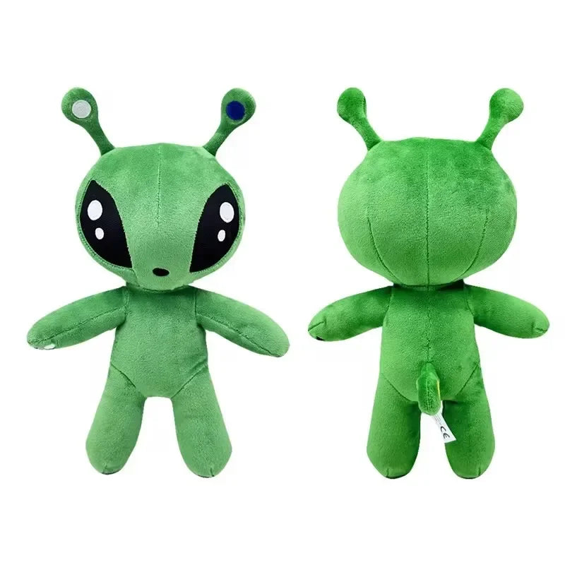 AFTONSPARV Green Alien Plush Toy - Kawaii Soft Stuffed Cartoon Doll Gift for Kids Birthday & Christmas